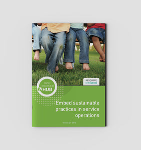 Embed sustainable practices in service operations